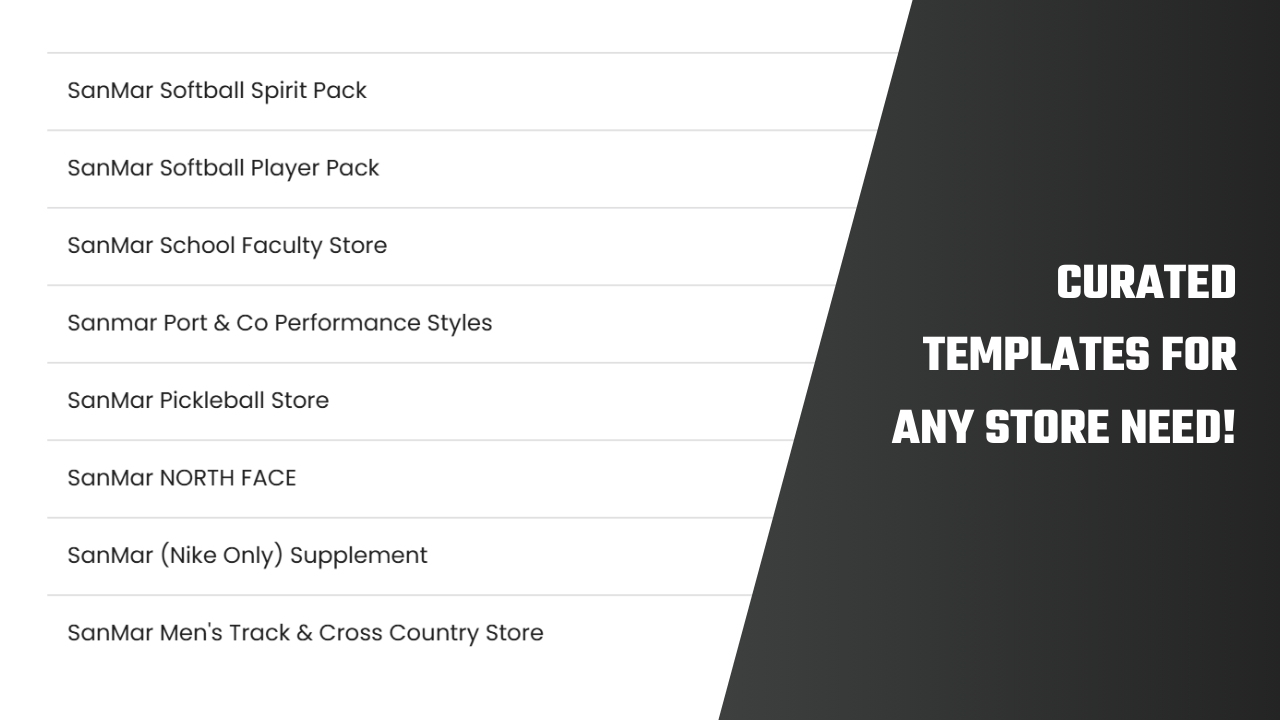 SanMmar Store Templates