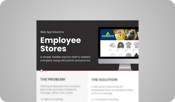 Sell Sheet - Employee Stores