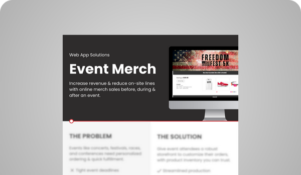 Sell Sheet - Events