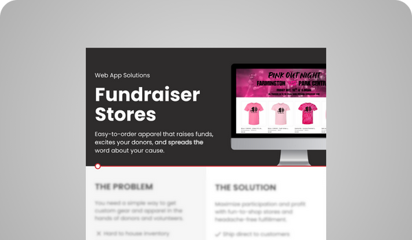 Sell Sheet - Fundraiser