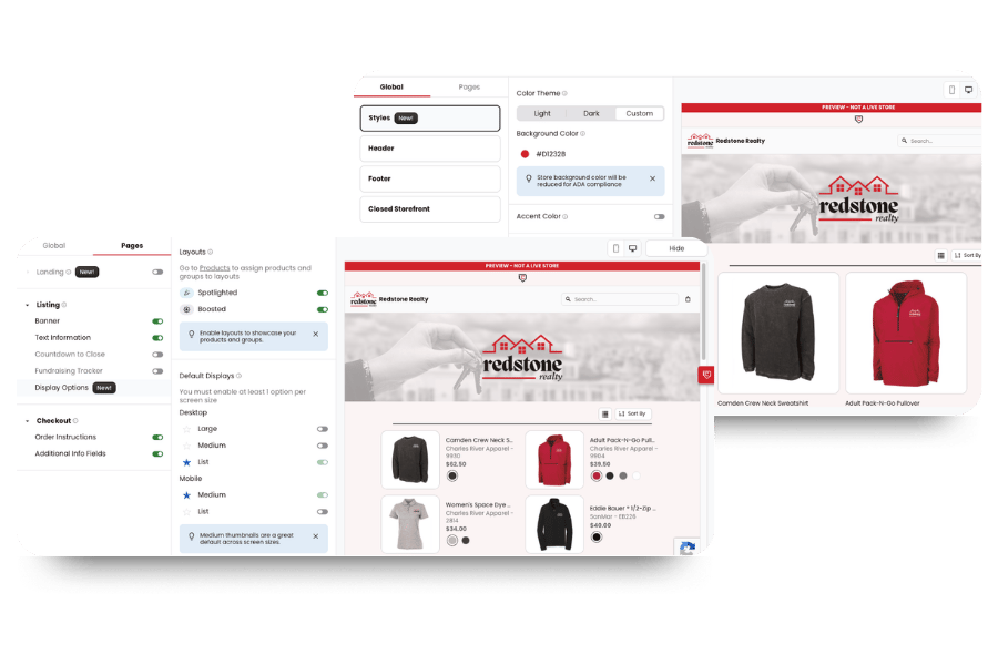 Chipply dashboard showing Branding options