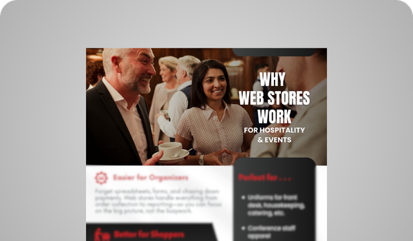 Why Web Stores Work for Hospitality & Events