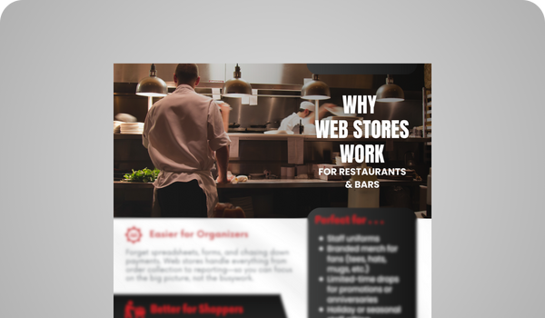 Why Web Stores Work for Restaurants & Bars