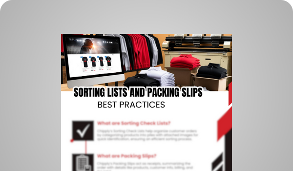 Sorting Lists & Packing Slips